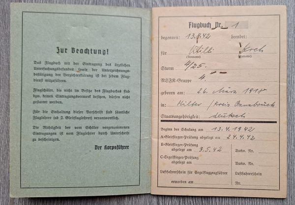 NSFK Flight Book with Photo - Image 3