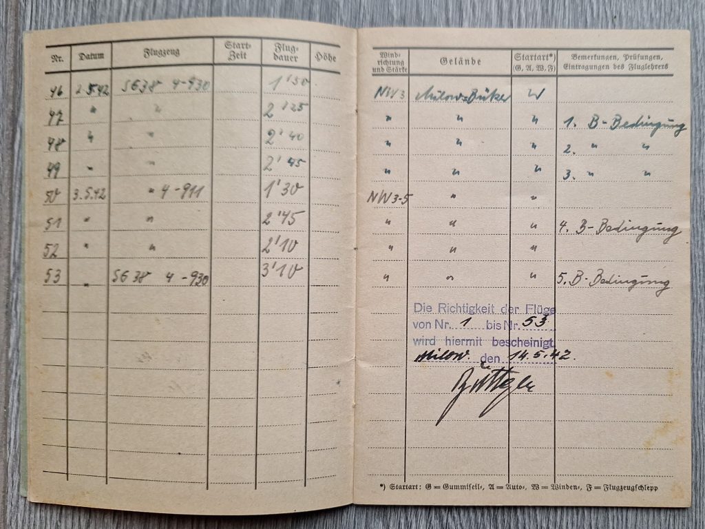 NSFK Flight Book with Photo