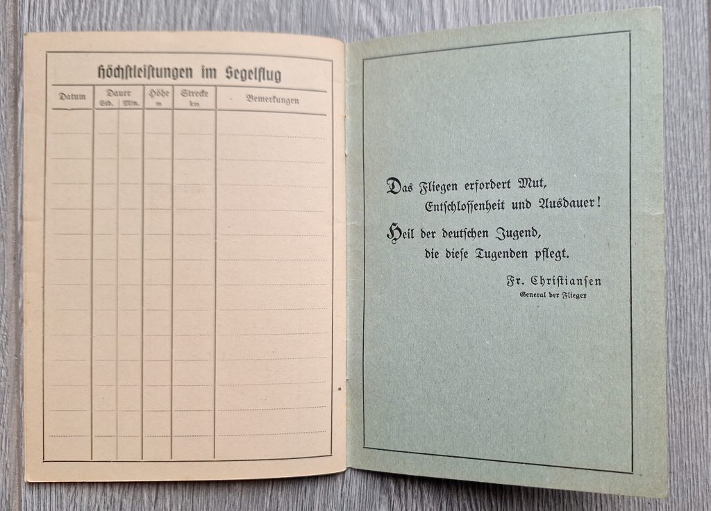 NSFK Flight Book with Photo
