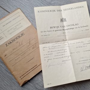 Dutch Pay book 16th Infantry Regiment 1918