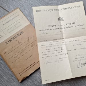 Dutch Pay book 16th Infantry Regiment 1918
