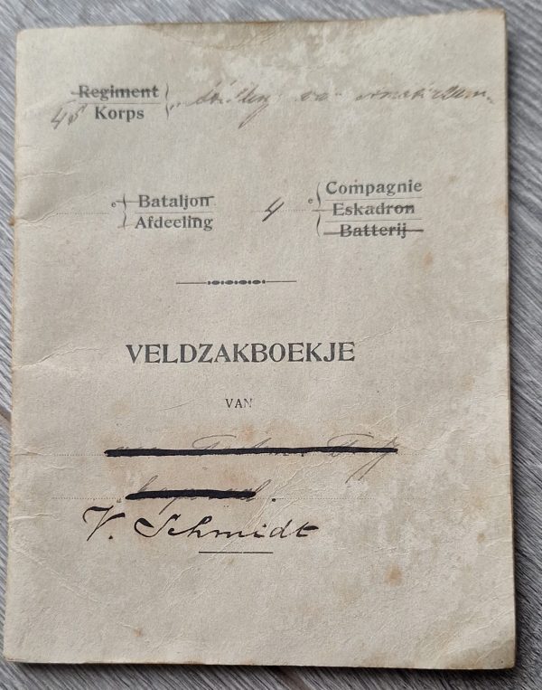 Field Pay Book Mobilization about 1914 - Image 1