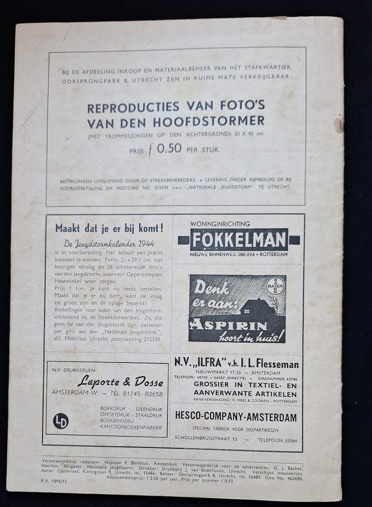 Stormmeeuw Herfstmaand 1943 9e Jaargang No. 9