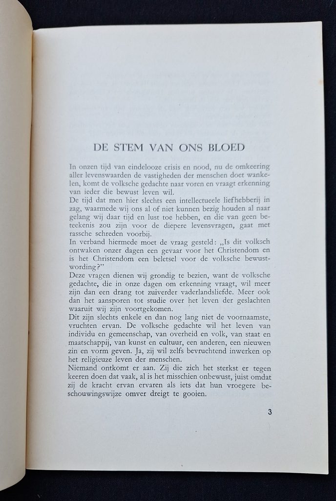 Brochure De Stem van ons Bloed