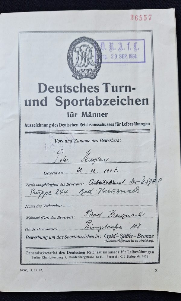 DRL Leistungsbuch with Two Pins - Image 3