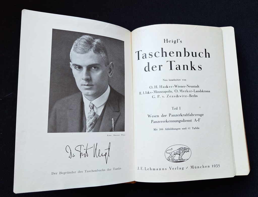 Heigl's Taschenbuch der Tanks Teil 1 - 1935