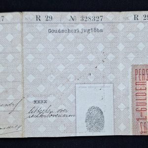 WW2 Dutch Persoonsbewijs ID