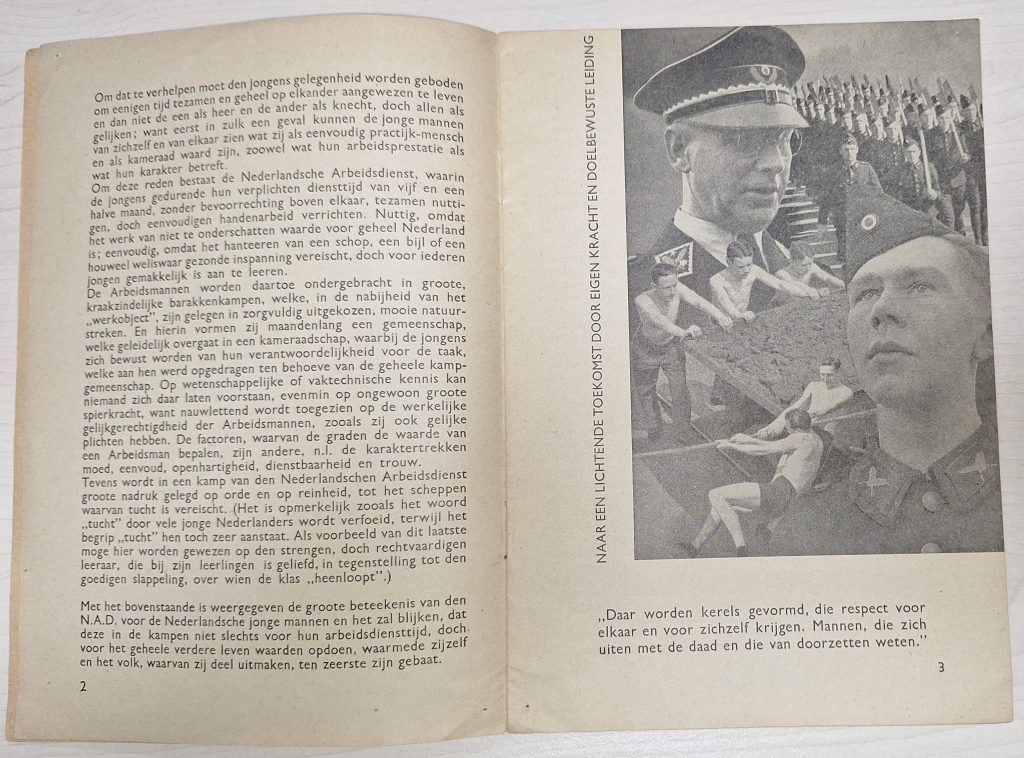 WW2 Dutch Arbeidsdienst Brochure