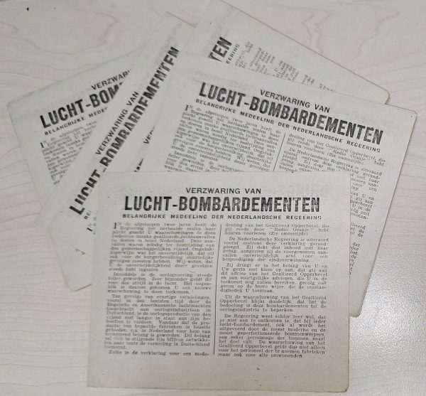 WW2 Dropped Allied Warning Leaflets - Image 1