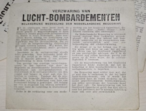 WW2 Dropped Allied Warning Leaflets - Image 2