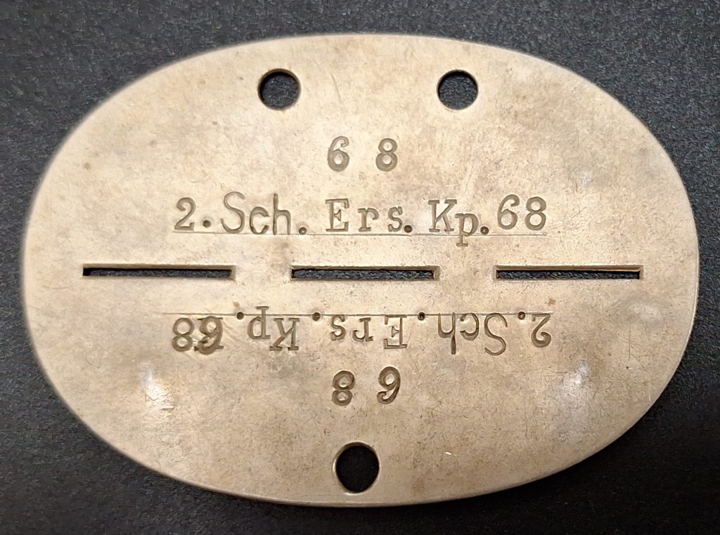 EKM 2.SchErs.Kp.68 Nr 68 ID Tag
