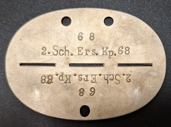 EKM 2.SchErs.Kp.68 Nr 68 ID Tag - Image 1