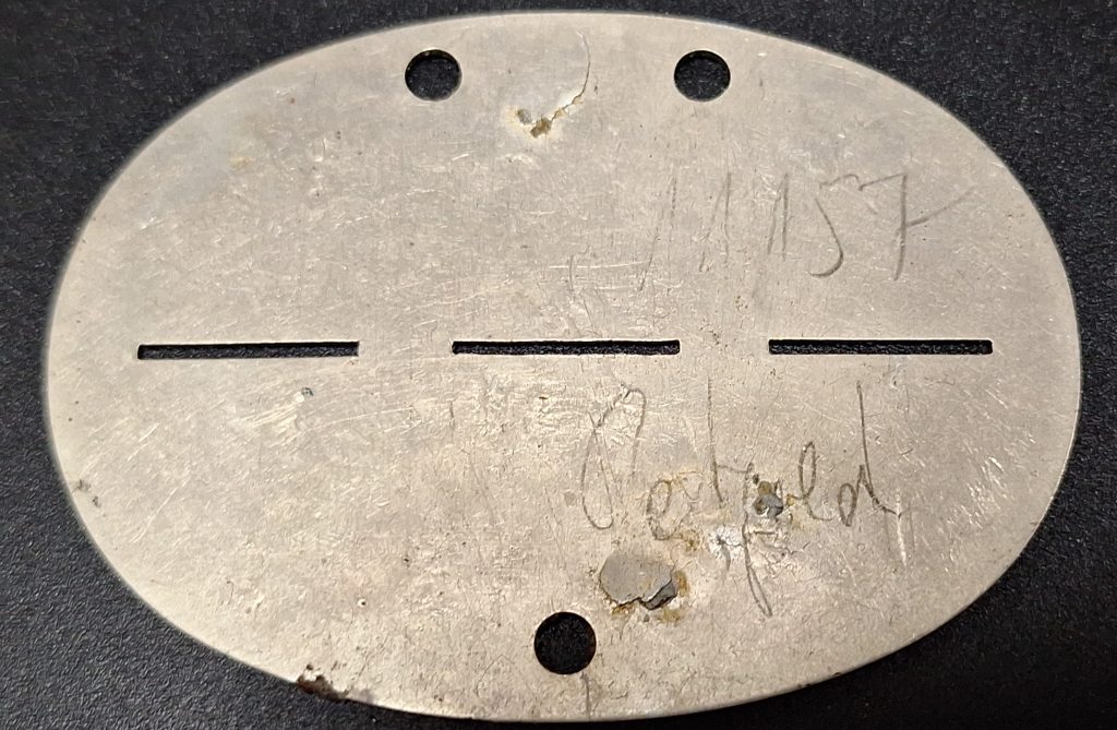 EKM 1./L.Sch.Btl. 316 Nr 598 ID Tag