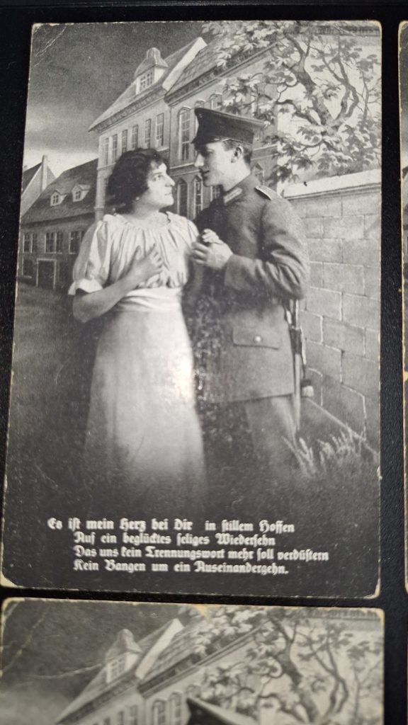4 WW1 German Sweetheart Postcards