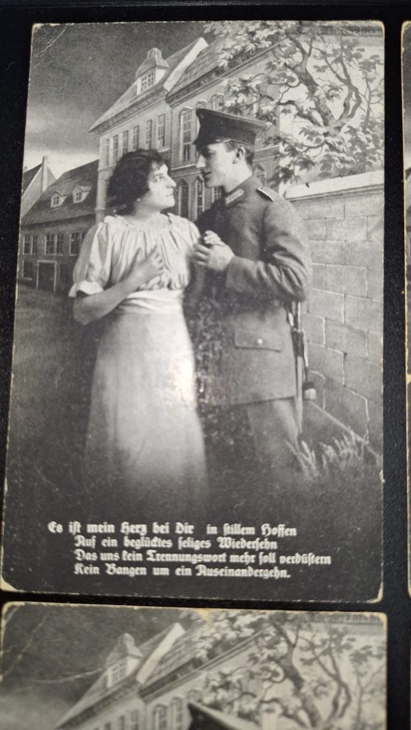 4 WW1 German Sweetheart Postcards - Image 2
