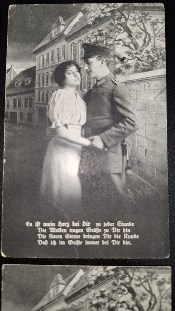 4 WW1 German Sweetheart Postcards