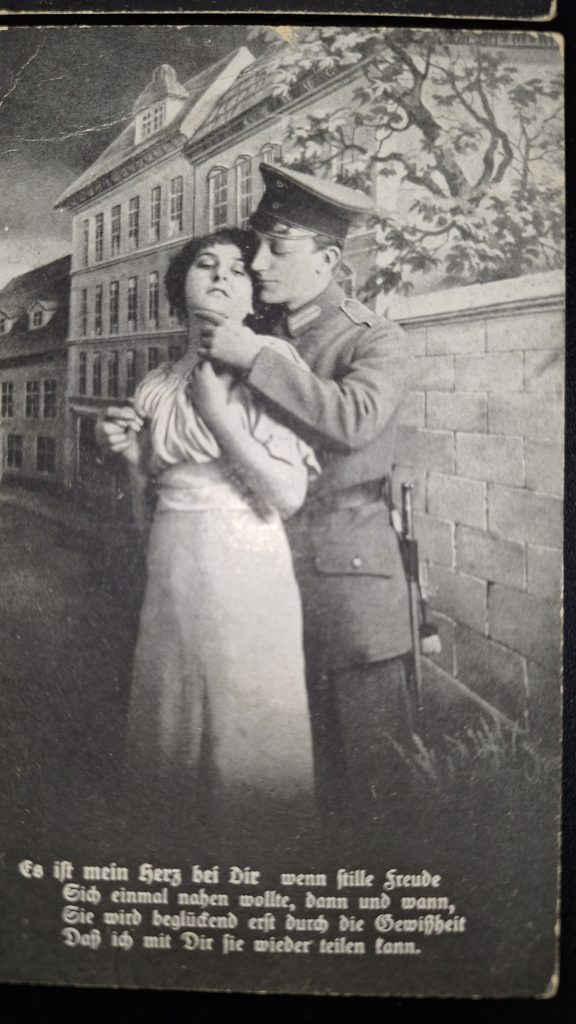 4 WW1 German Sweetheart Postcards
