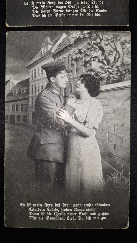 4 WW1 German Sweetheart Postcards