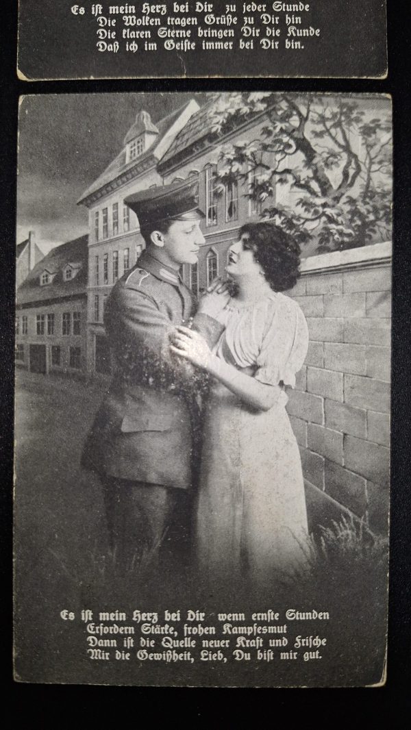4 WW1 German Sweetheart Postcards - Image 3