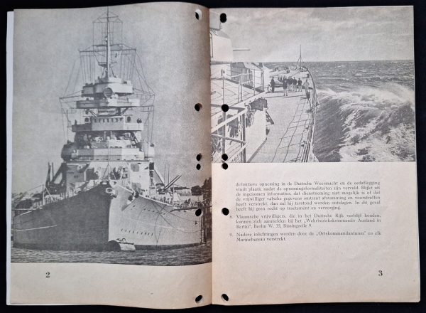 Rare Flemish Kriegsmarine Recruitment Brochure - Image 4