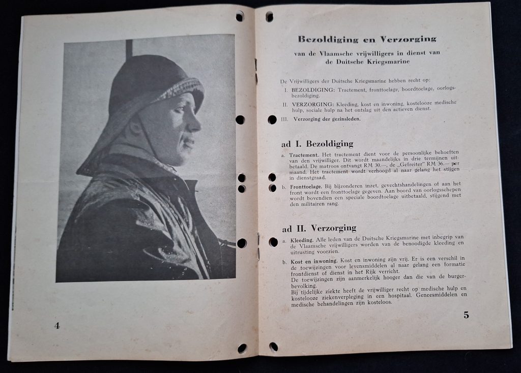 Rare Flemish Kriegsmarine Recruitment Brochure