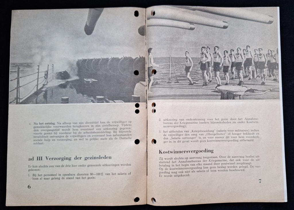 Rare Flemish Kriegsmarine Recruitment Brochure