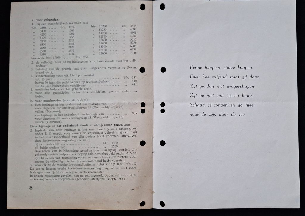 Rare Flemish Kriegsmarine Recruitment Brochure