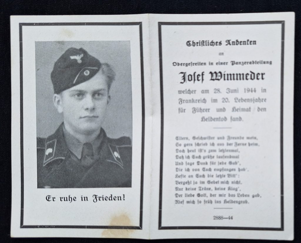 Death Notice Panzer Normandy Black Panzerwrap