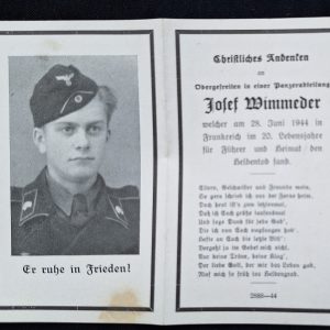 Death Notice Panzer Normandy Black Panzerwrap