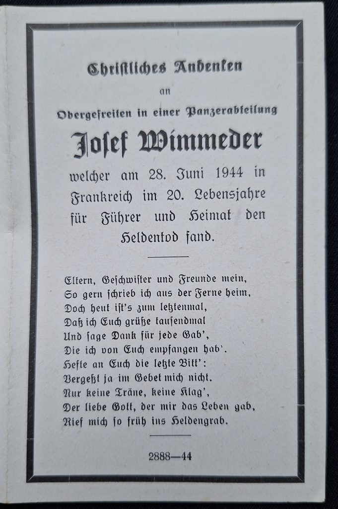 Death Notice Panzer Normandy Black Panzerwrap