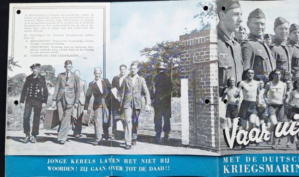 Dutch Kriegsmarine Recruting Fold-Out Brochure - Image 9