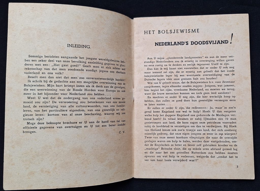 Brochure Nederland's Doodsvijand
