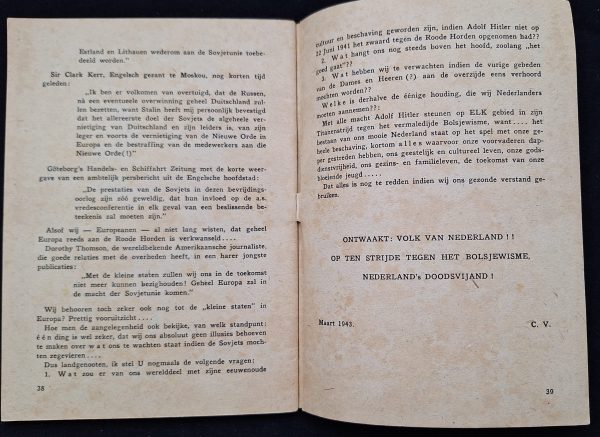 Brochure Nederland's Doodsvijand - Image 3
