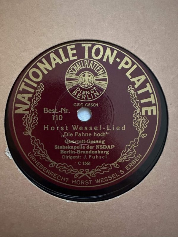 78 RPM Record - 2 Horst-Wessel-Lied recordings! - Image 3