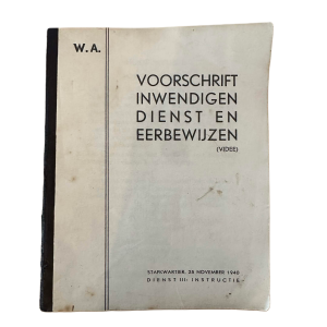 Voorschrift WA Inwendigen Dienst En Eerbewijzen