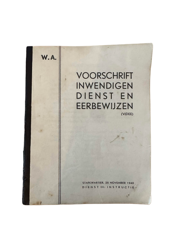 Voorschrift WA Inwendigen Dienst En Eerbewijzen