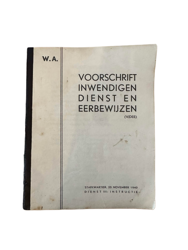 Voorschrift WA Inwendigen Dienst En Eerbewijzen - Image 1
