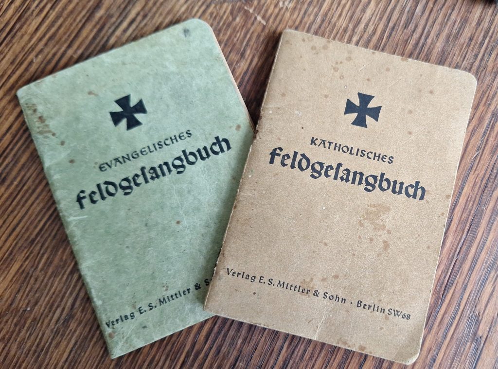 2 German Christian Feldgesangbücher