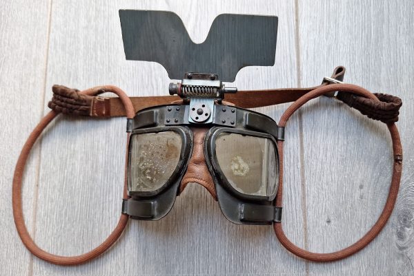 WW2 RAF Battle of Britain Flight Goggles with Flip Shield - Image 23