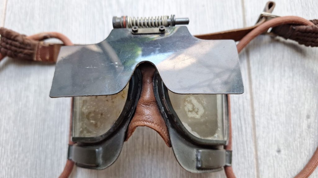 WW2 RAF Battle of Britain Flight Goggles with Flip Shield