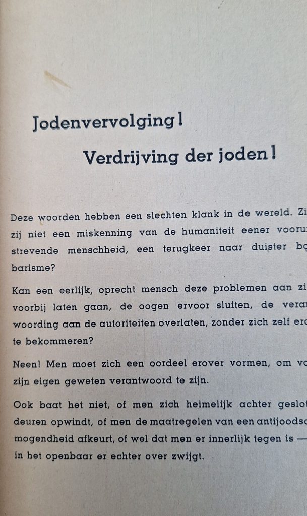 WW2 Brochure The Jews in the Netherlands