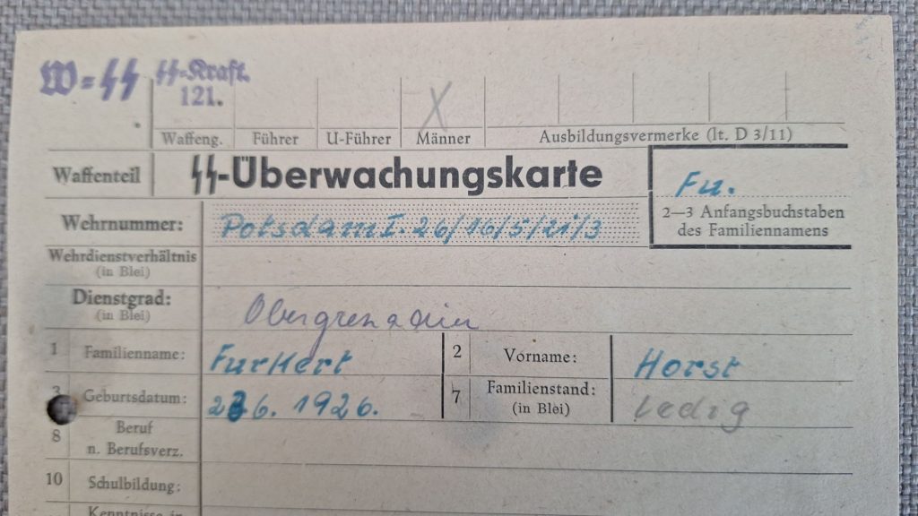 SS Überwachungskarte and Schulungsformen