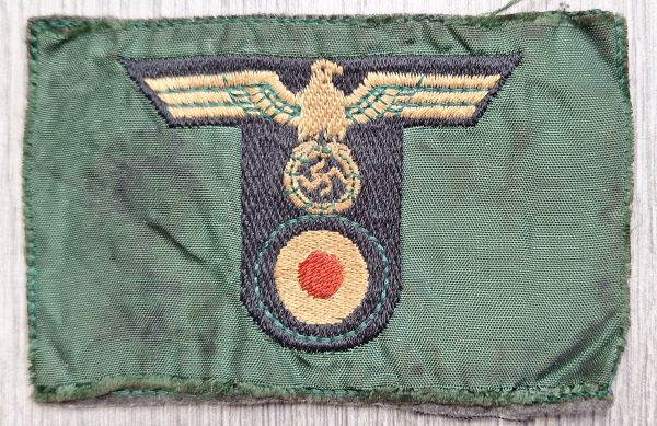 Wehrmacht M43 Cap Eagle and Cocard Trapeziod BeVo - Image 3