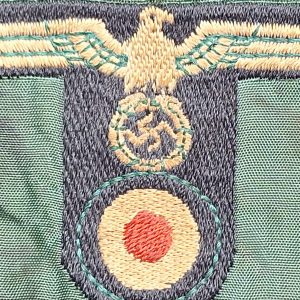 Wehrmacht M43 Cap Eagle and Cocard Trapeziod BeVo