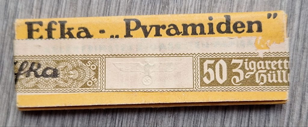 Wehrmacht Cigaret Rolling Device and a Package of Leaflets