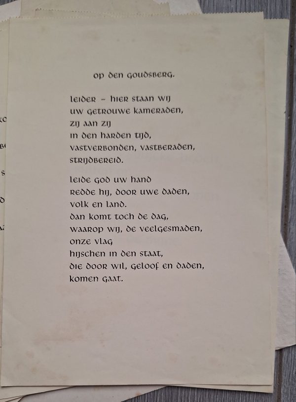 Folder with several leaflets off NSB motto's en poetry - Image 4