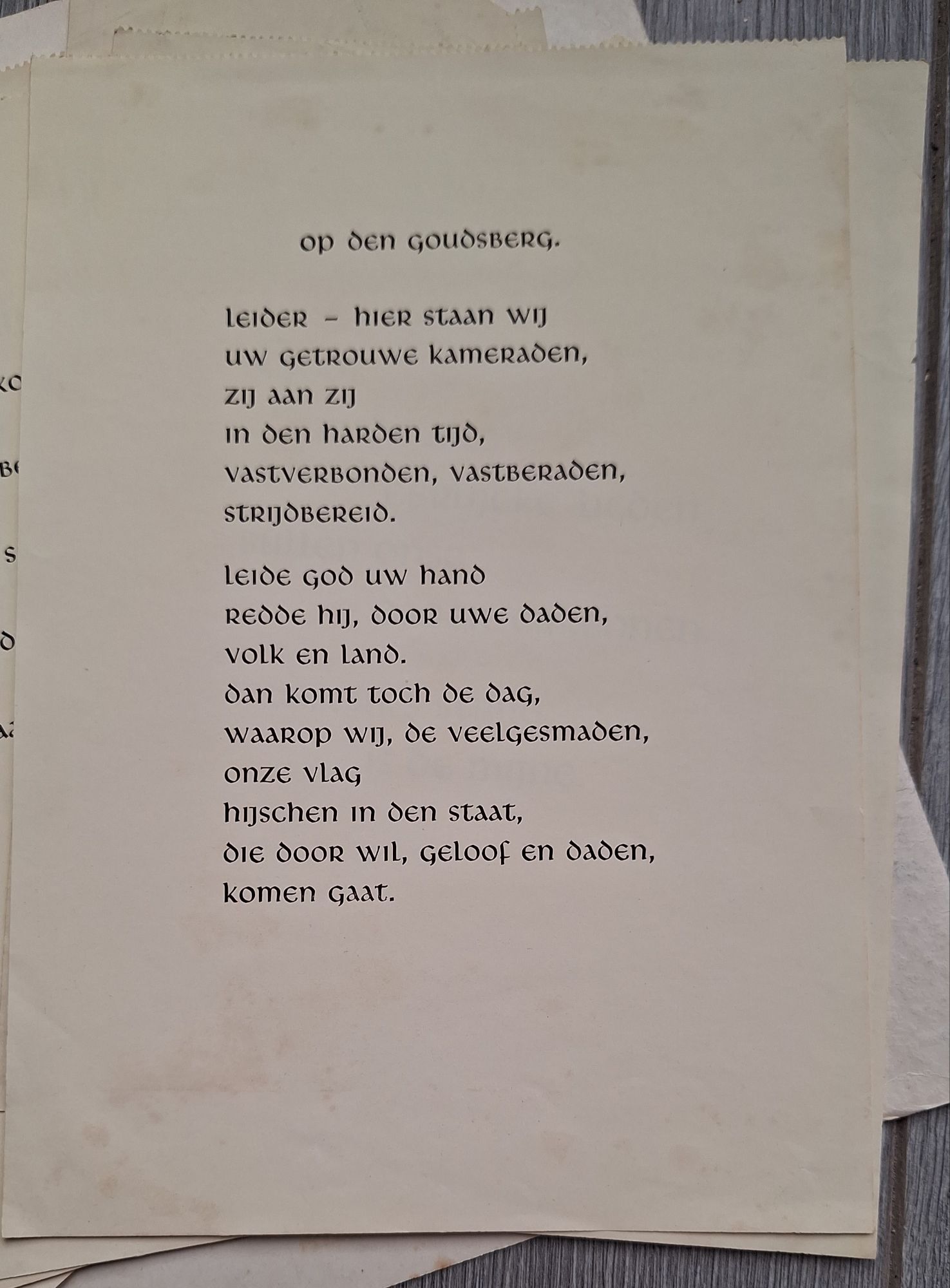 Folder with several leaflets off NSB motto's en poetry - Image 4