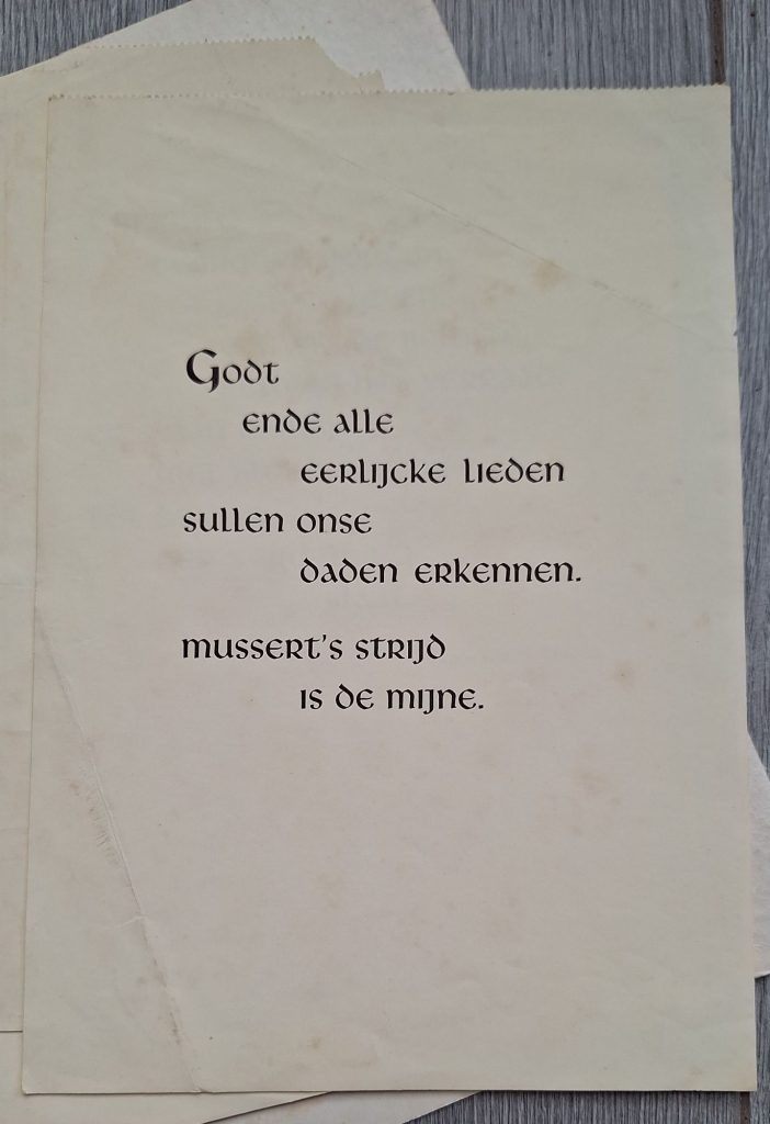 Folder with several leaflets off NSB motto's en poetry