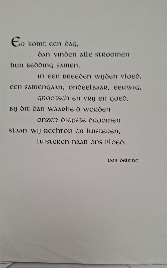 Folder with several leaflets off NSB motto's en poetry