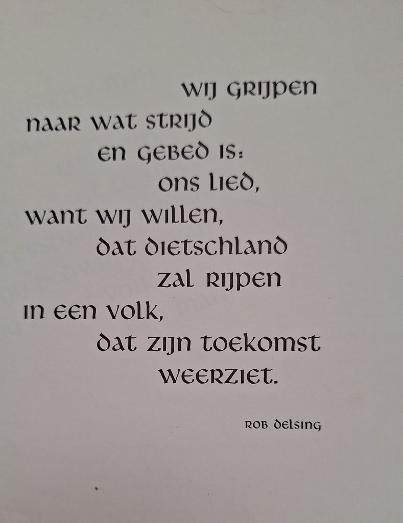 Folder with several leaflets off NSB motto's en poetry